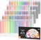 Gel Pen Refills, 140 Colors Gel Pen Refills, 7 Color Types for Kids Adults Coloring Books Drawing Doodling Crafts Scrapbooking Journaling